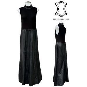 chinese dress ladies Faux Leather Crystal Embellished Keyhole Shift Dress - Black